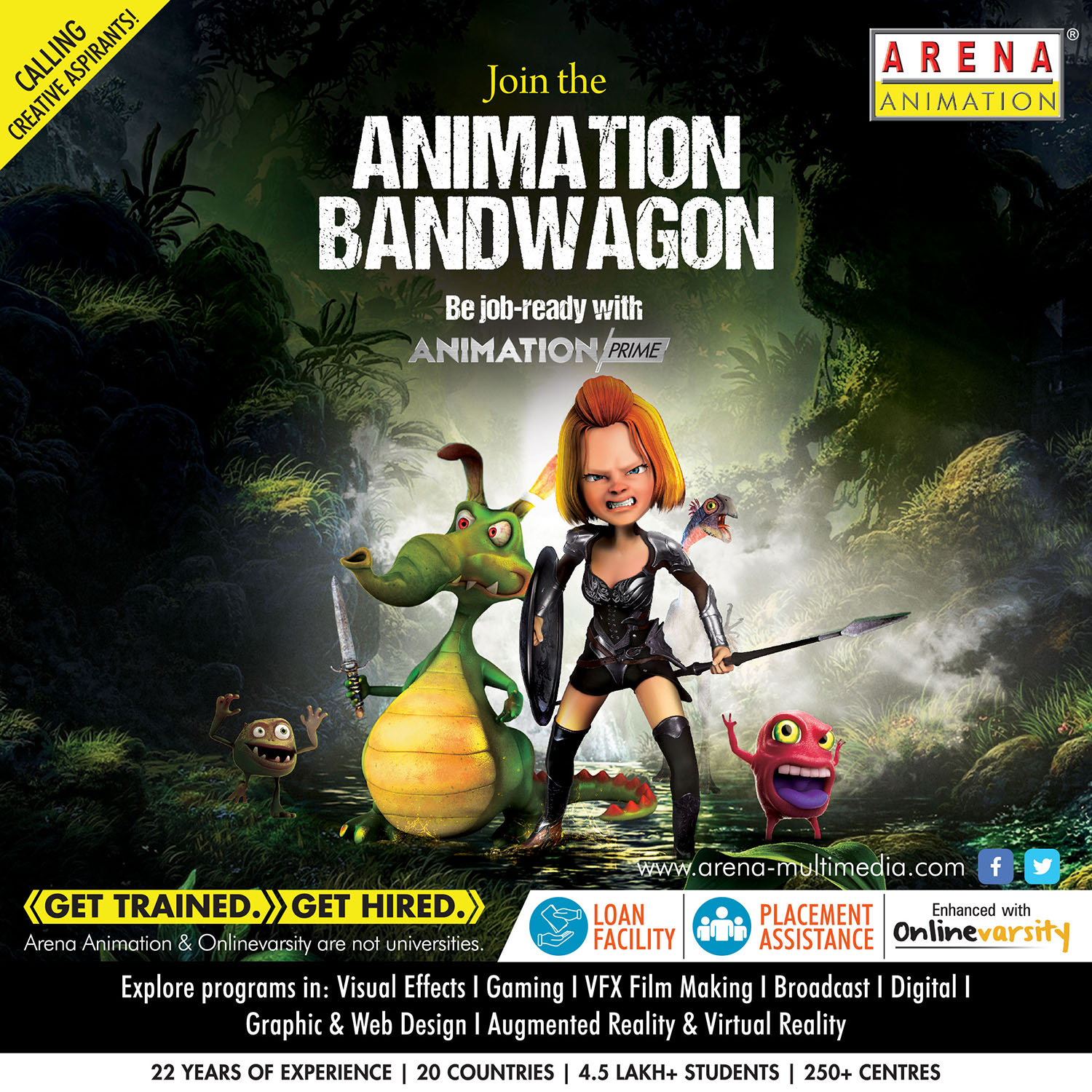 Arena Animation Uttarpara in Kolkata - Best in Placement